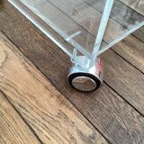 Design table in Hyalo plexiglass
