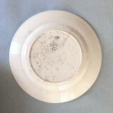 Set 4 plates and 1 pie dish Longwy model "Lucia"