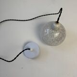 Lot 3 anciennes suspensions en verre de clichy vintage
