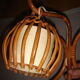 1960 rattan wall light