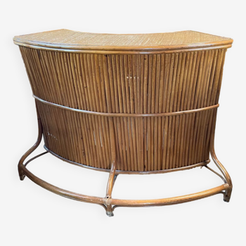 Vintage rattan bar