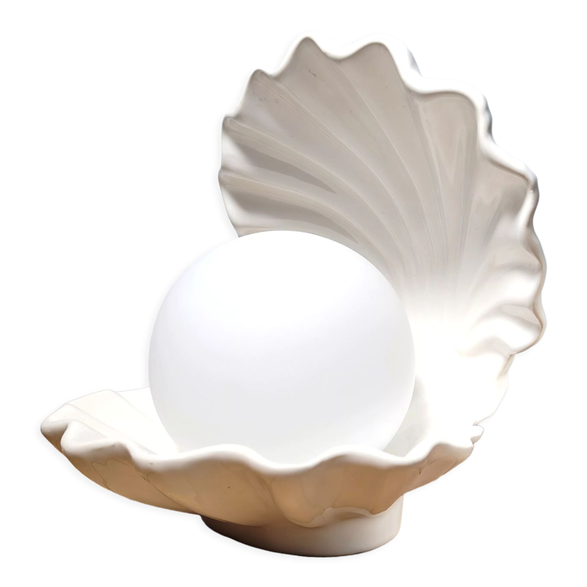 Ceramic shell lamp 1980
