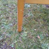 4 solid beech armchairs