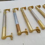 Set of 17 Art Deco Brass Door Bars