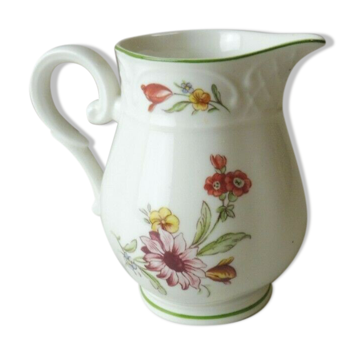 Old milk pot, tulip, ceramic, villeroy & boch