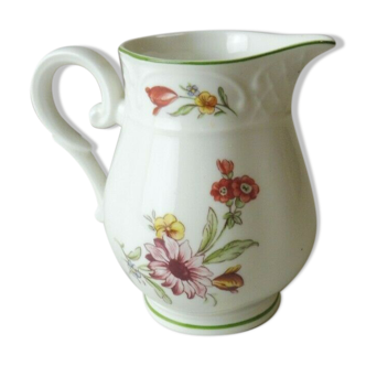 Ancien pot à lait, tulipe, en céramique, villeroy & boch