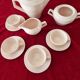 Pink ceramic coffee service by St Amand Ceranord