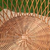 Rattan and wicker basket chairs