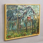 Cottage in Geilertshausen, 1977 – Oil painting by Alexander Michael