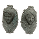Bronze door knockers and billiard table corners