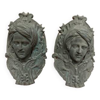 Bronze billiard knockers and corners