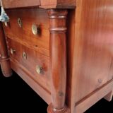 Old small solid wood chest of drawers