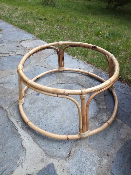 Cocoon armchair in rattan