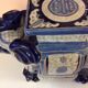 Blue ceramic elephant