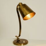 Beautiful, rare, large, heavy mid-century modern brass table lamp