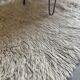 Large vintage carpet 100% pure wool Flokati with long pile from the 60s-70s.