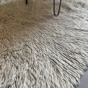 Large vintage carpet 100% pure wool Flokati with long pile from the 60s-70s.