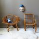 Fauteuil enfant rotin
