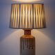 Søholm stoneware table lamp, organic contemporary, Denmark, 1960s, with new shade.