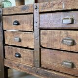 Old wooden workbench
