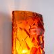 Vitrika Nybro amber coloured wall lamps