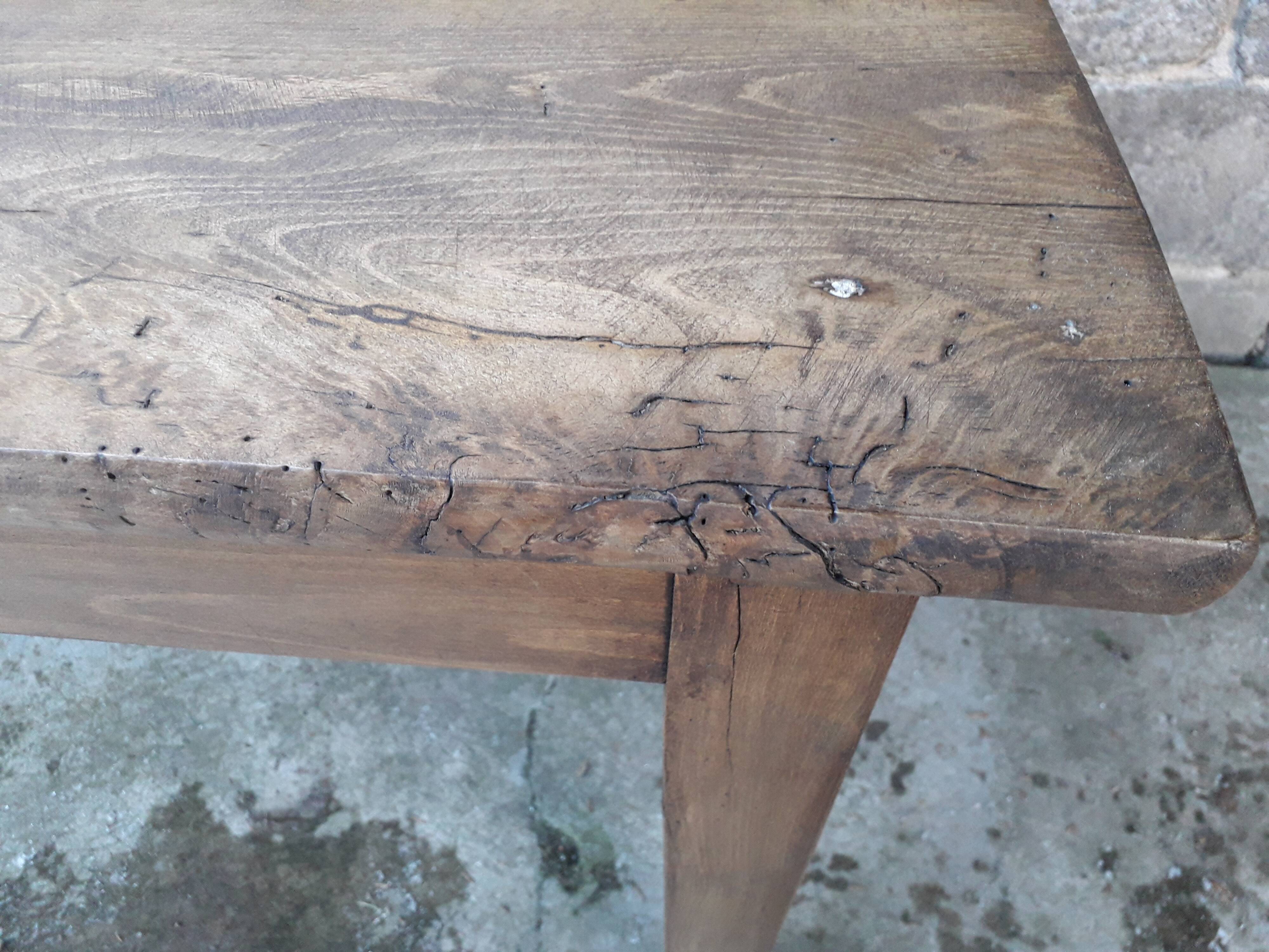 Table de ferme rustique 130 cm