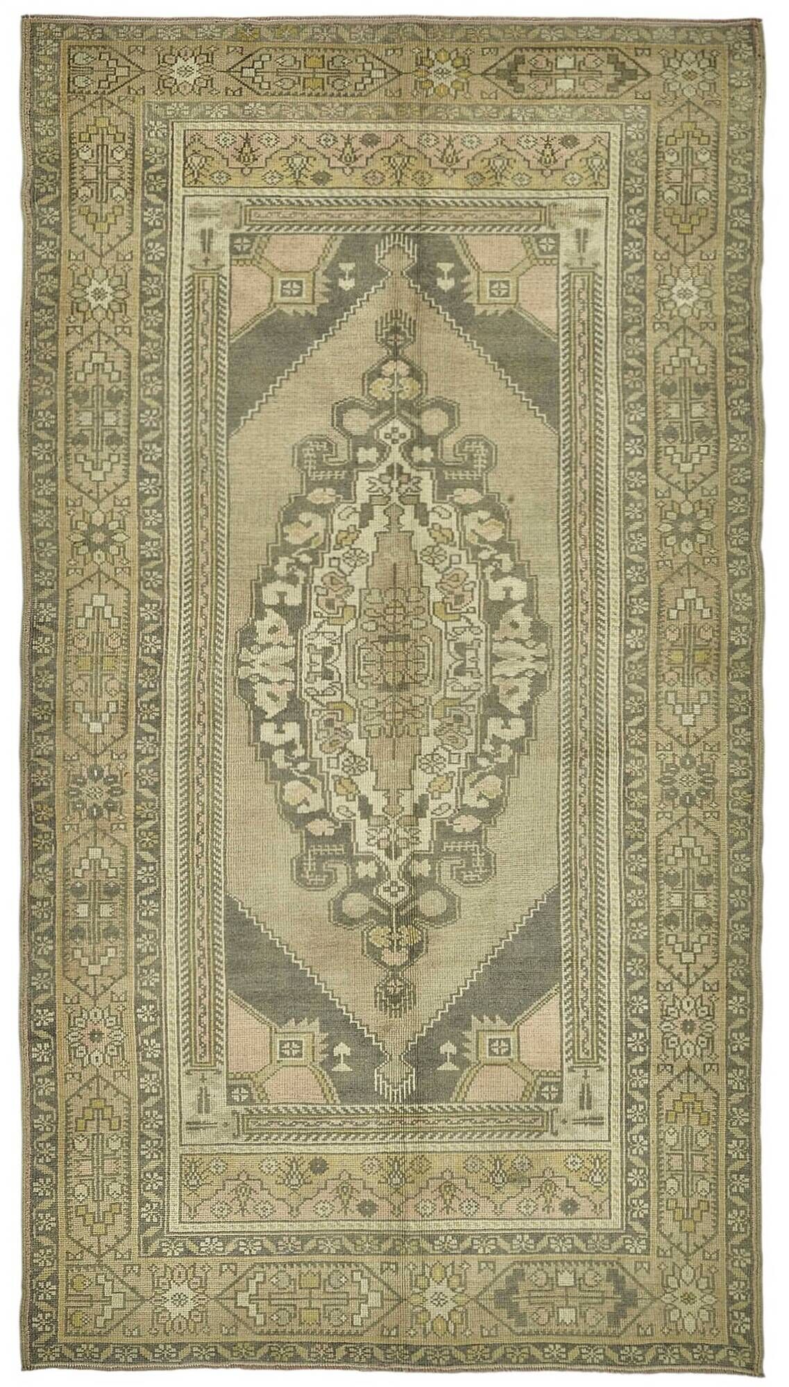 Turkish Vintage Anatolian Rug 154 cm x 278 cm