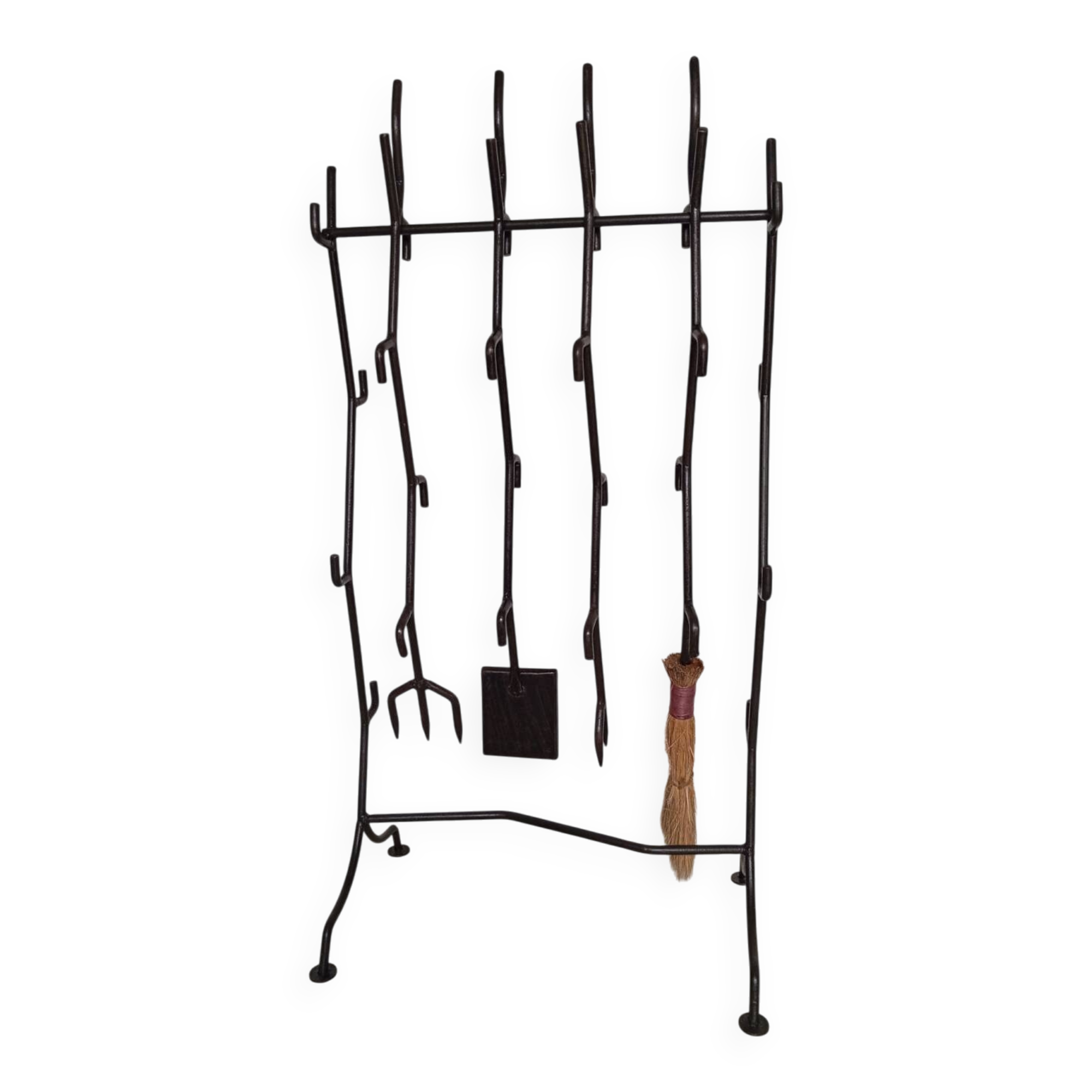 Brutalist fireplace mantel