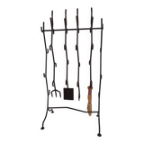 Brutalist fireplace mantel