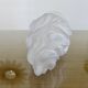 Antique "flame" tulip in frosted glass paste, art deco, 1930s-40s