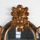 Miroir rococo-vénitien belge du XXe siècle en bois doré