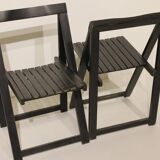 4 chaises pliantes en bois