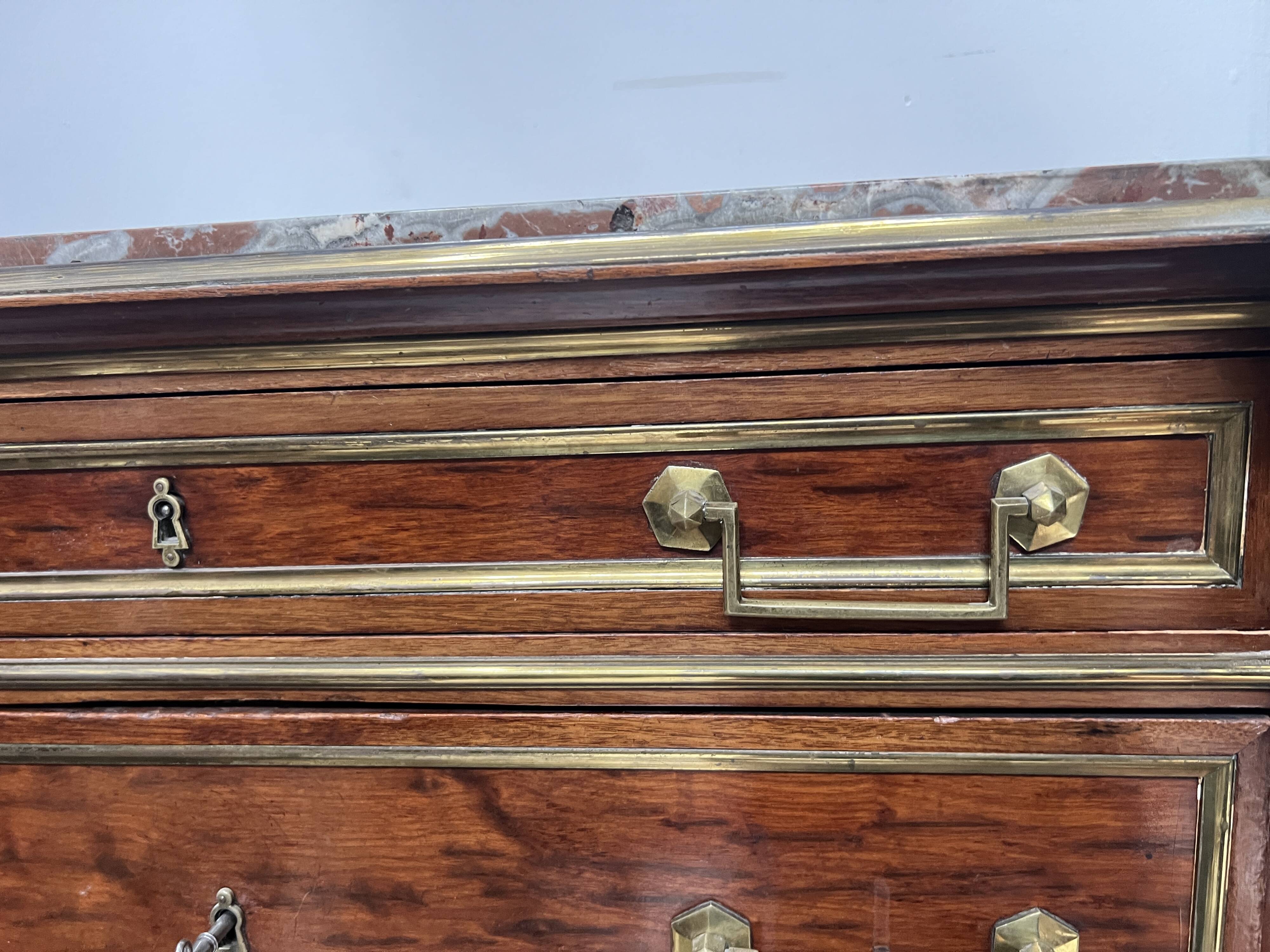 Napoleon III secretary in Louis XVI style made of mahogany, 19th century.