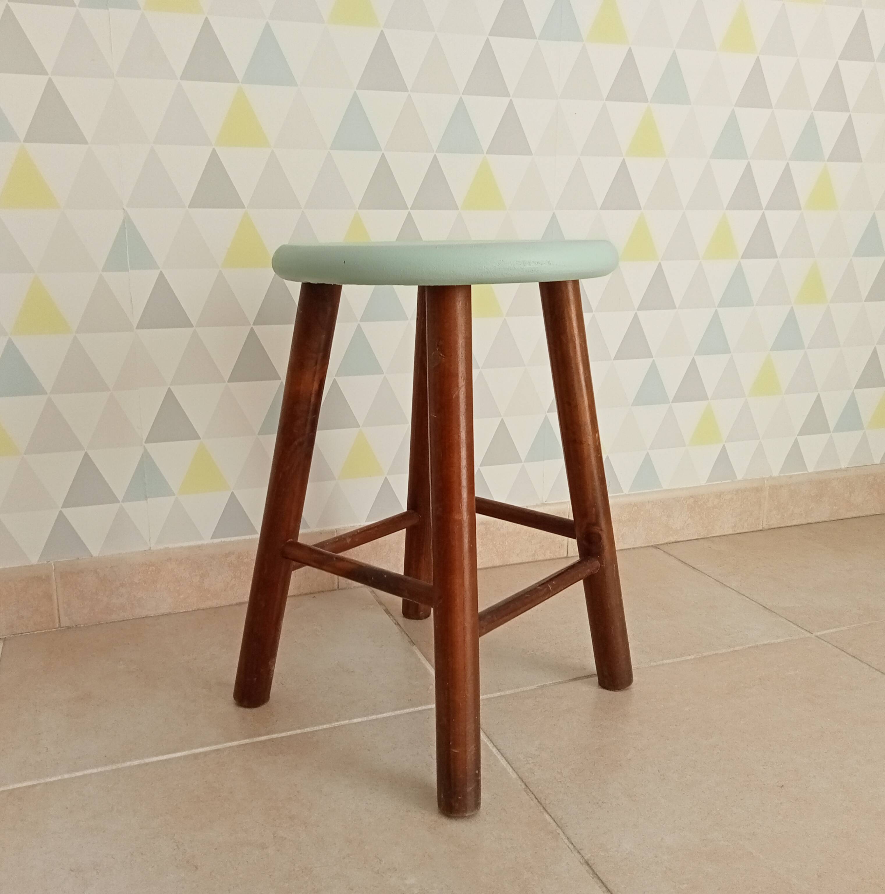 Vintage wooden stool