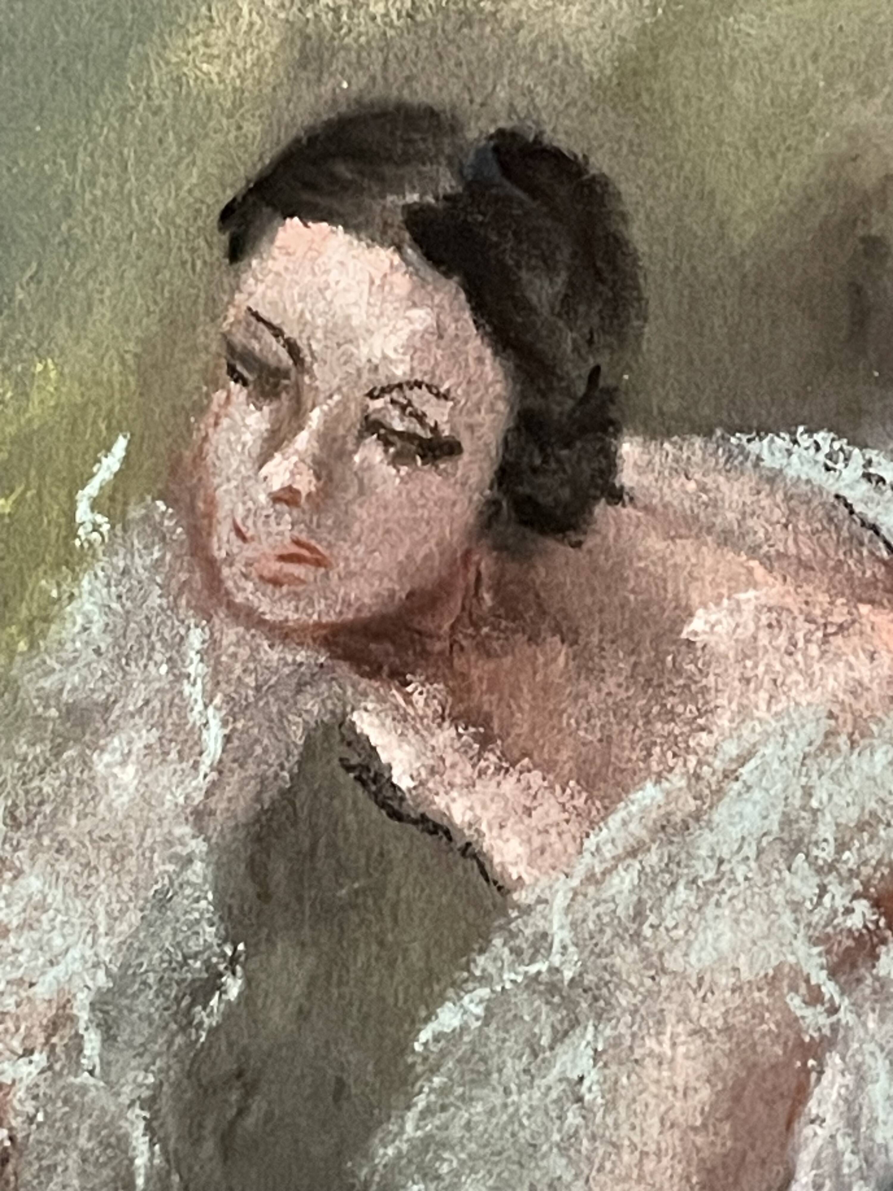Pastel by Yvette Chauviré, the greatest French prima ballerina of the 20th century