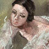 Pastel by Yvette Chauviré, the greatest French prima ballerina of the 20th century