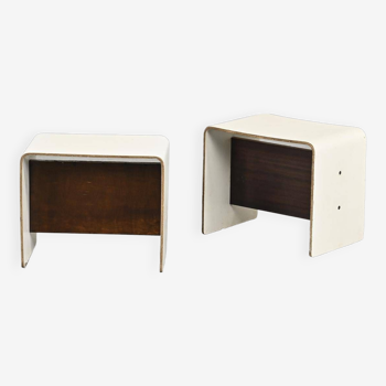 Pair of bedside tables by Pierre Guariche, circa 1968