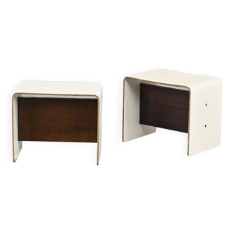 Pair of bedside tables by Pierre Guariche, circa 1968