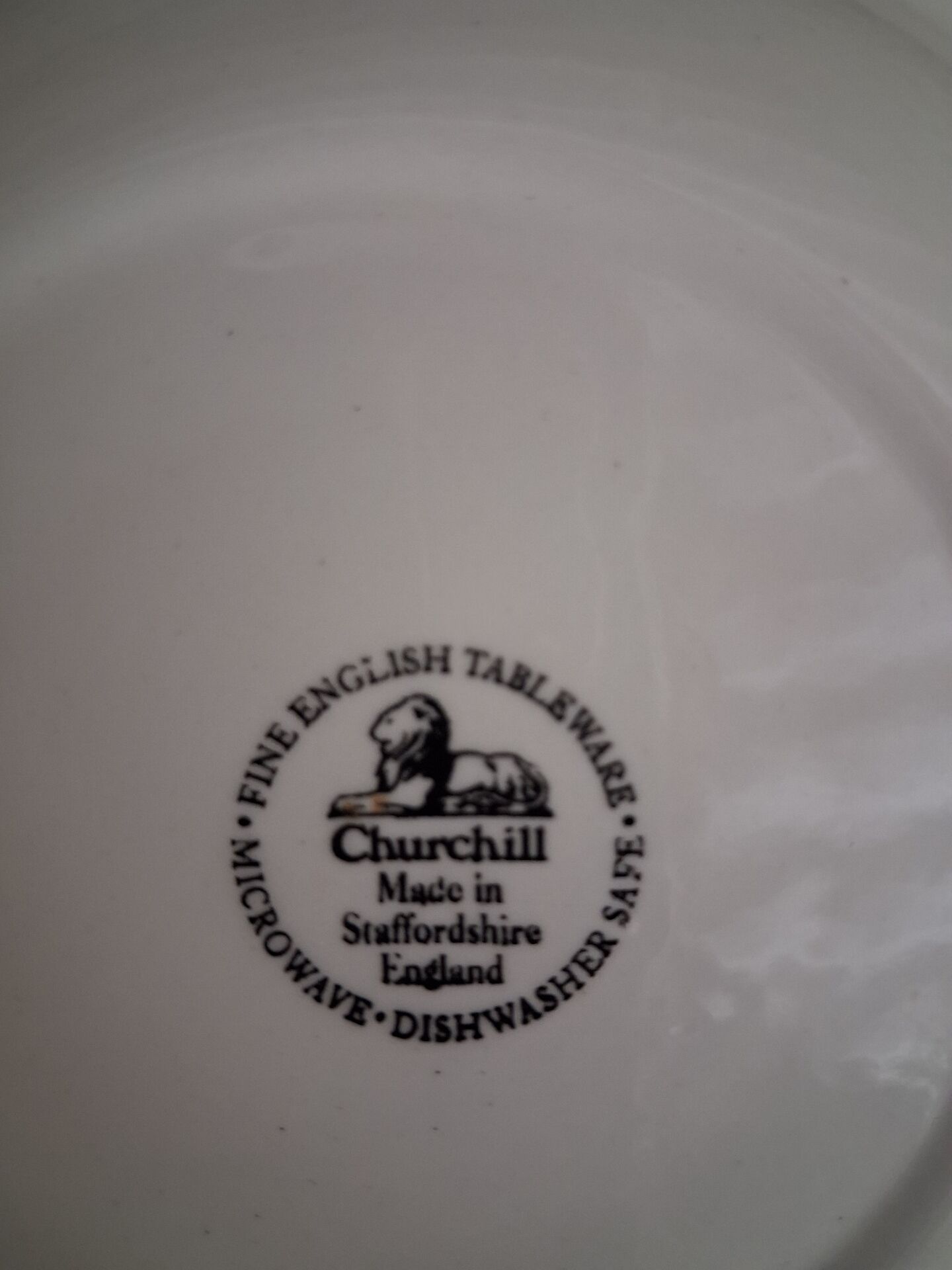 Saucer from the Chartwell collection Churchill