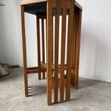 1930s star-inlaid side table