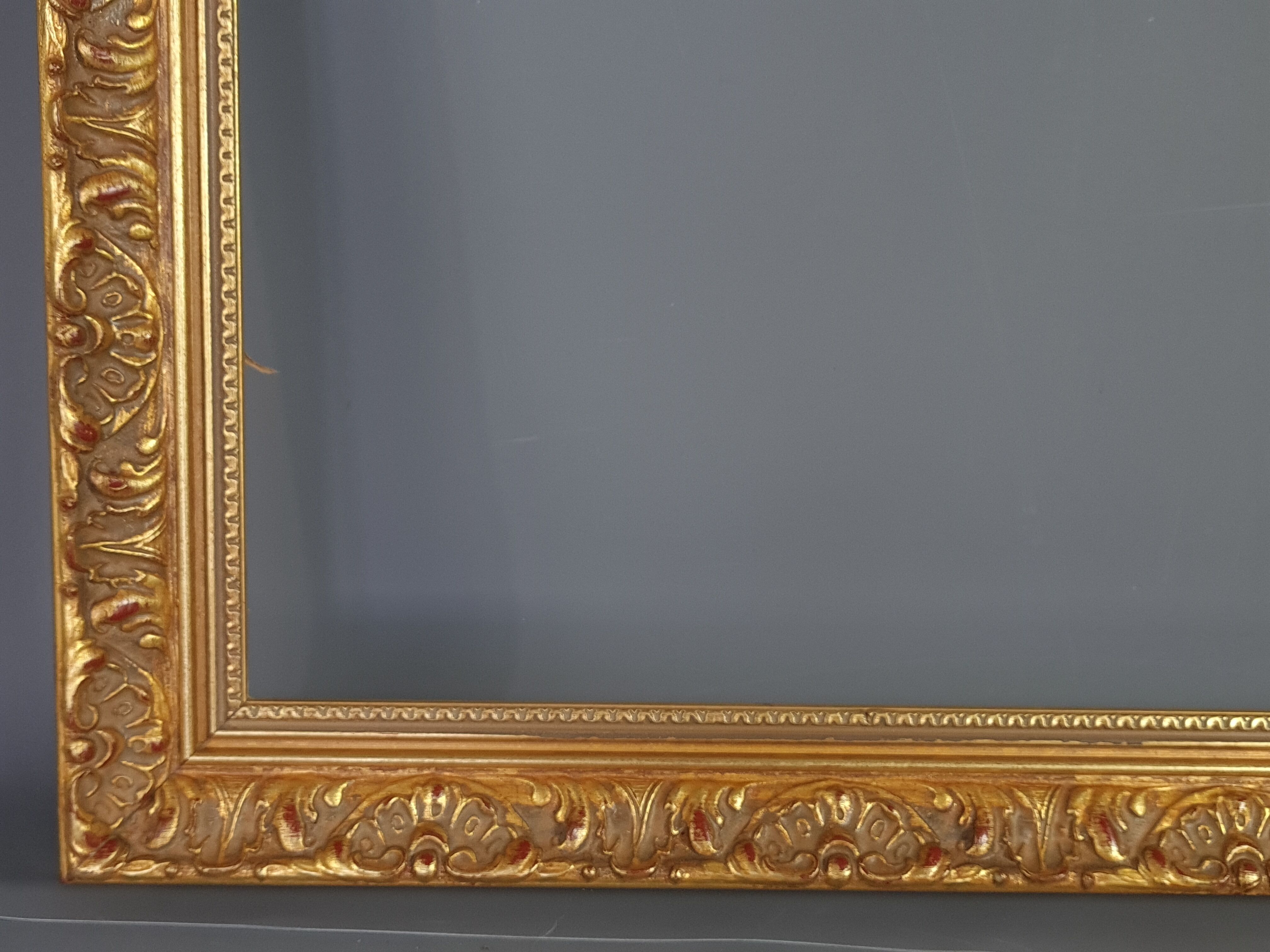 Frame style Louis XIV gilded stucco wood 57x45 cm, leaf 47,5x36 cm SB