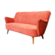 Couch sofa red bean vintage 50/60s