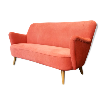 Couch sofa red bean vintage 50/60s