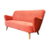 Couch sofa red bean vintage 50/60s