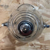 Ancien distributeur de savon liquide verre et métal