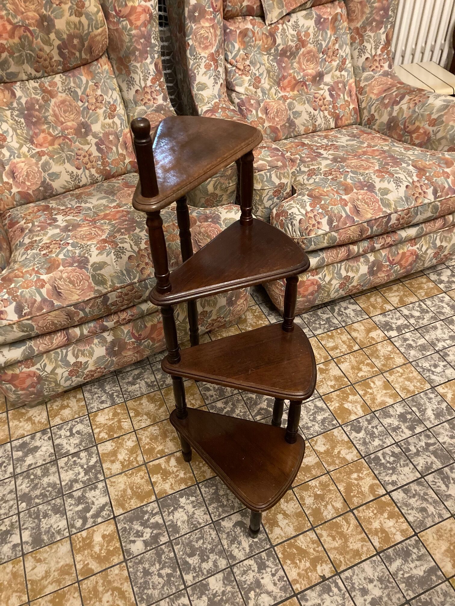 Shelf stairs plant support