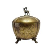 Art Nouveau sugar bowl from Szandrik, Hungary, 1890s