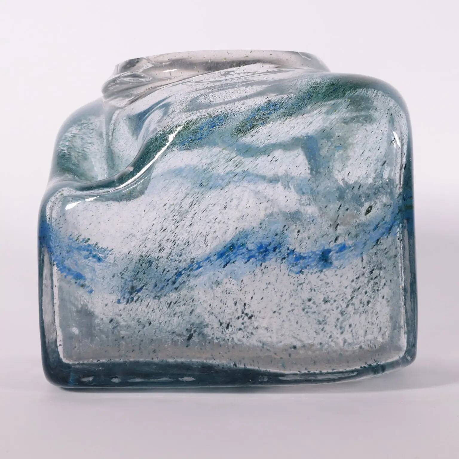 Murano glass vase Italy 1970s