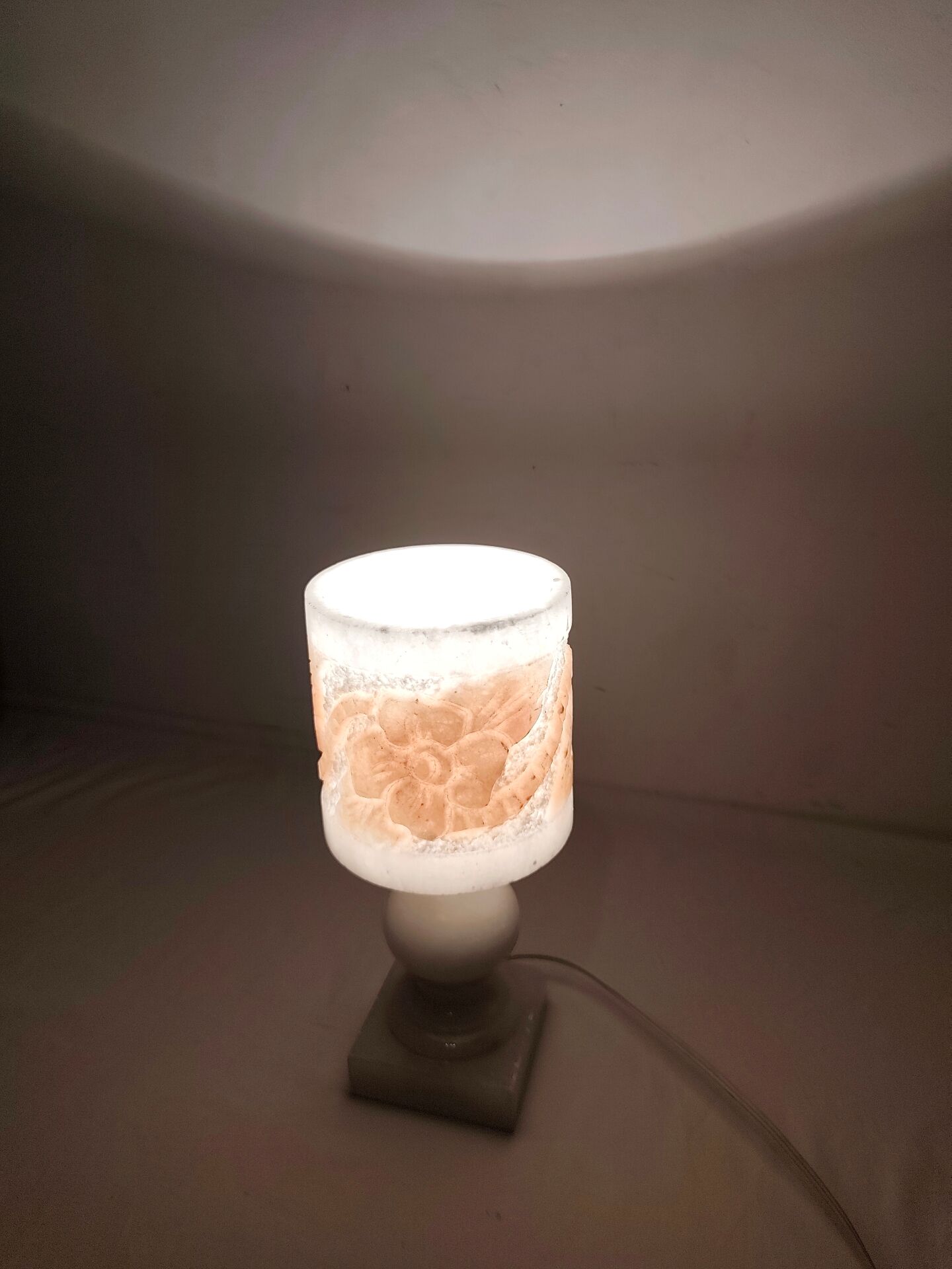 Lampe de table en albâtre, Espagne, années 1960