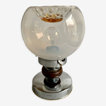 Lampe de table globe en verre de Murano, années 1960